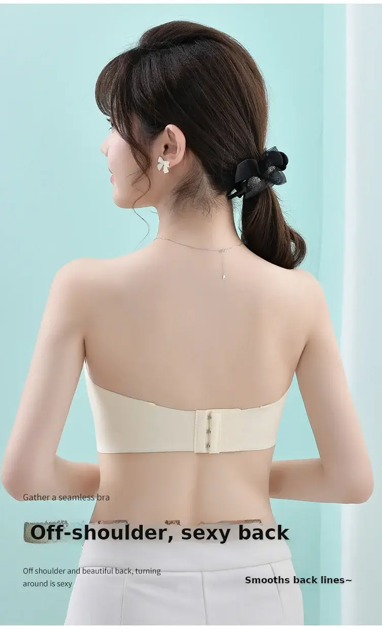 Black Traceless Detachable Strap Bra for Women — feature 12