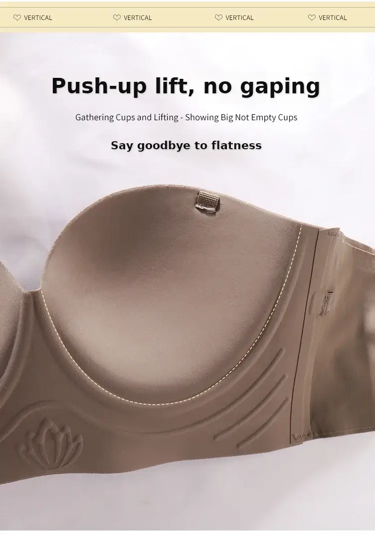 Black Traceless Detachable Strap Bra for Women — feature 5