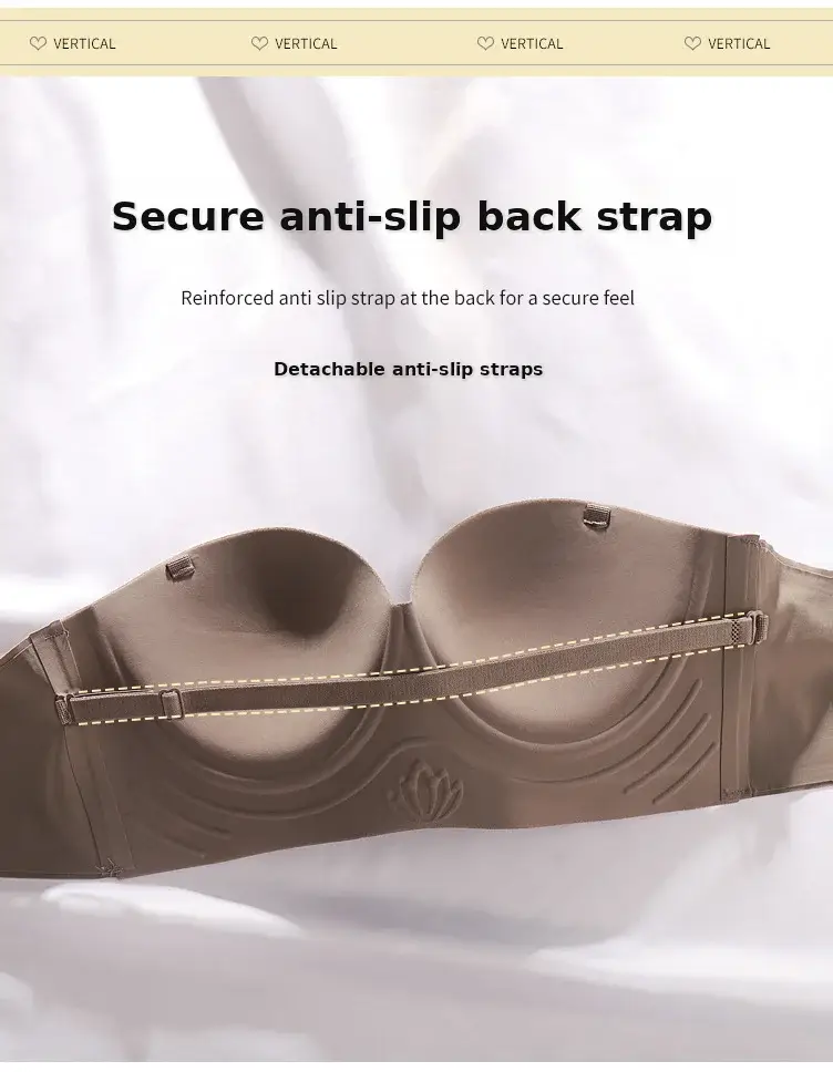 Black Traceless Detachable Strap Bra for Women — feature 6