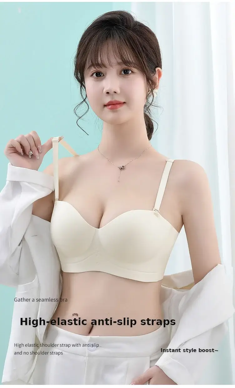 Black Traceless Detachable Strap Bra for Women — feature 7
