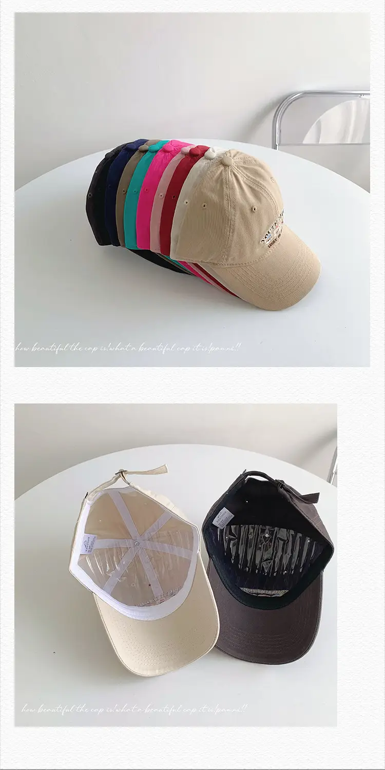 Men Embroidered Bear Cap Washable Summer Hat — feature 27