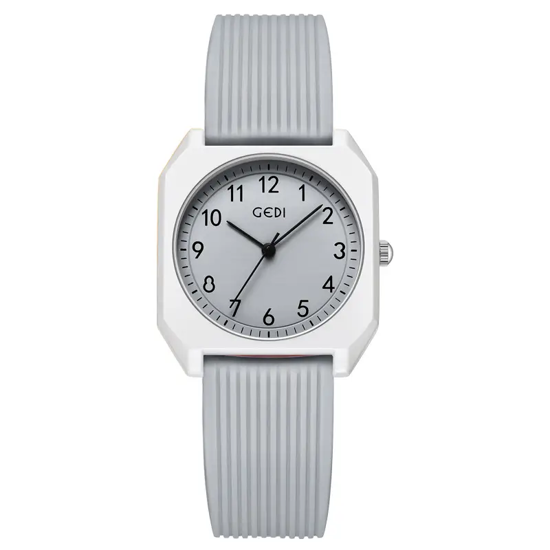 Pink Japanese Style Small Square Watch with Quartz Movement