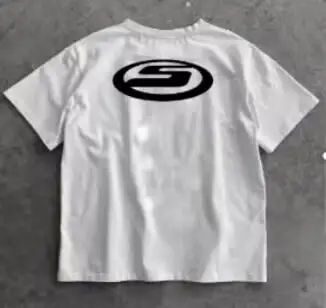 Men Y2K Gothic Print T-Shirt White Black - Image 15