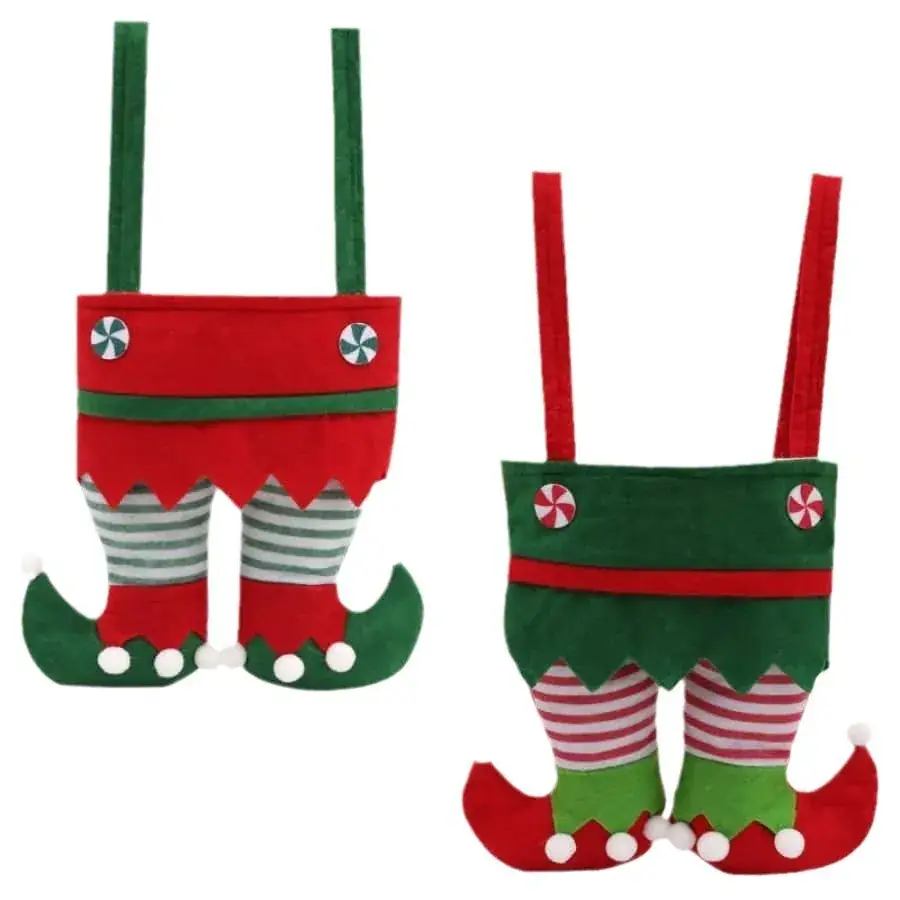 Christmas Candy Bag Santa Gift Bag Red Green