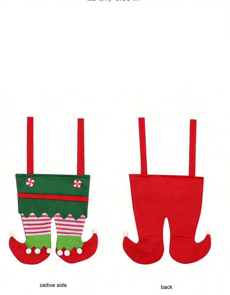 Christmas Candy Bag Santa Gift Bag Red Green — feature 5