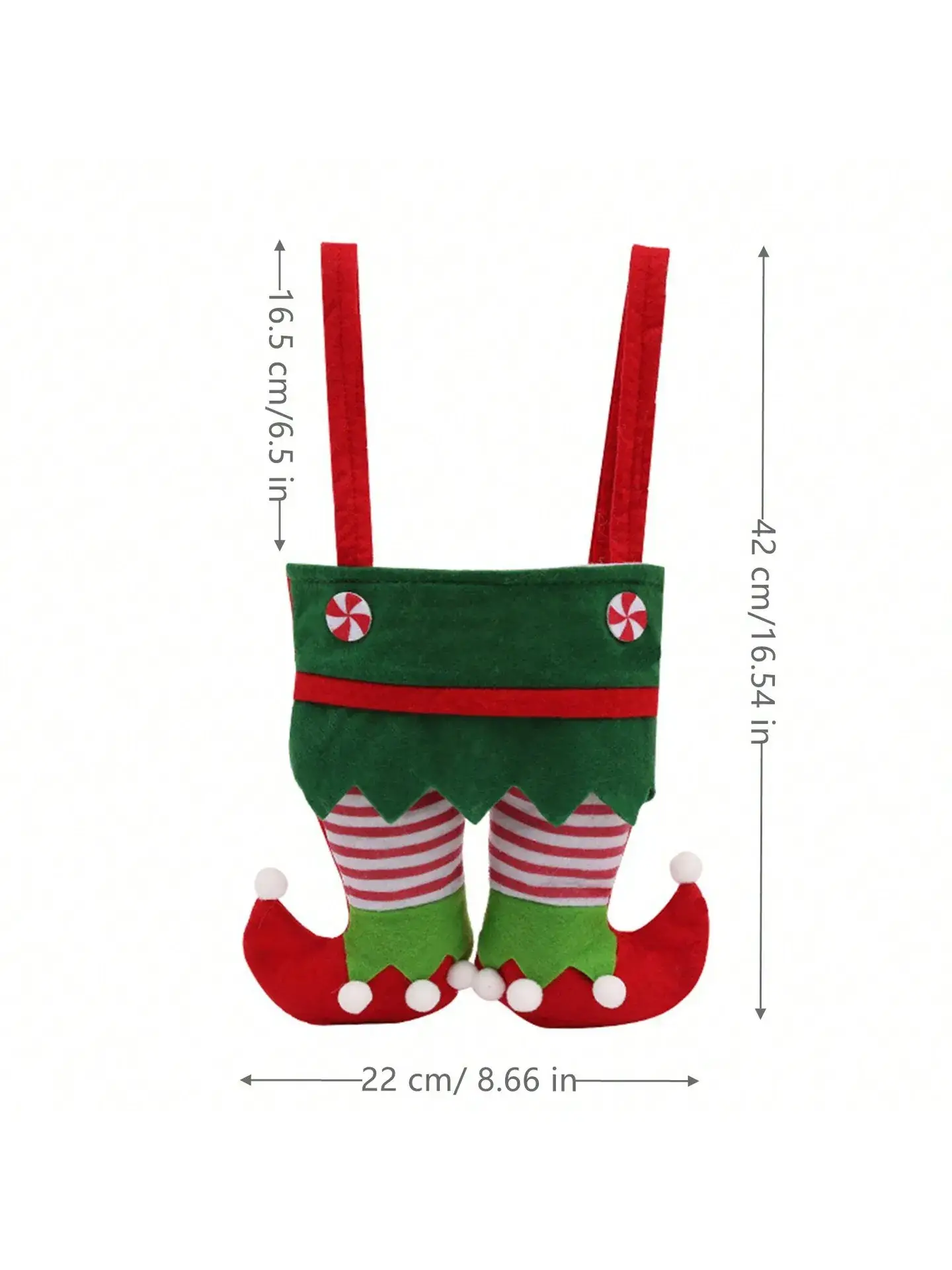 Christmas Candy Bag Santa Gift Bag Red Green
