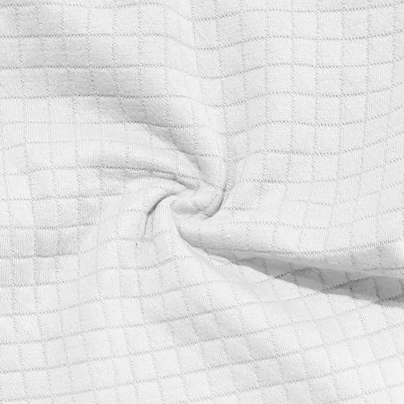Men's 2025 Summer White Jacquard Polo Shirt Small Square Lapel — feature 7