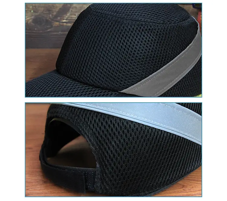 Blue Mesh Sports Helmet with Reflective Strip — feature 8