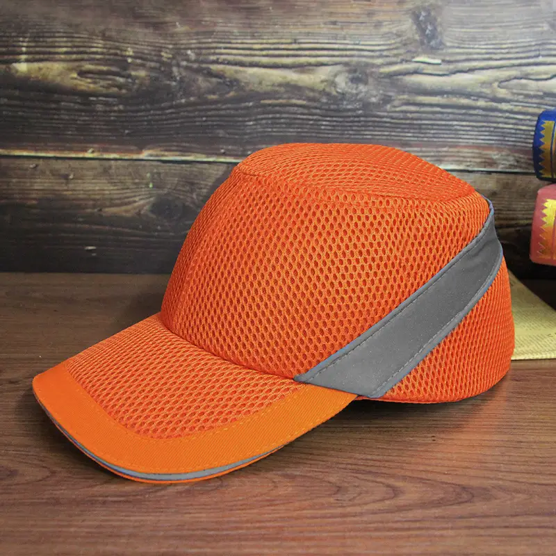 Blue Mesh Sports Helmet with Reflective Strip - Image 4