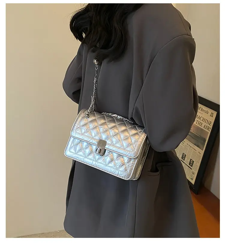 Lingge Chain Women's Bag 2024 New Cross-border All-match Western Style Crossbody Bag — feature 1