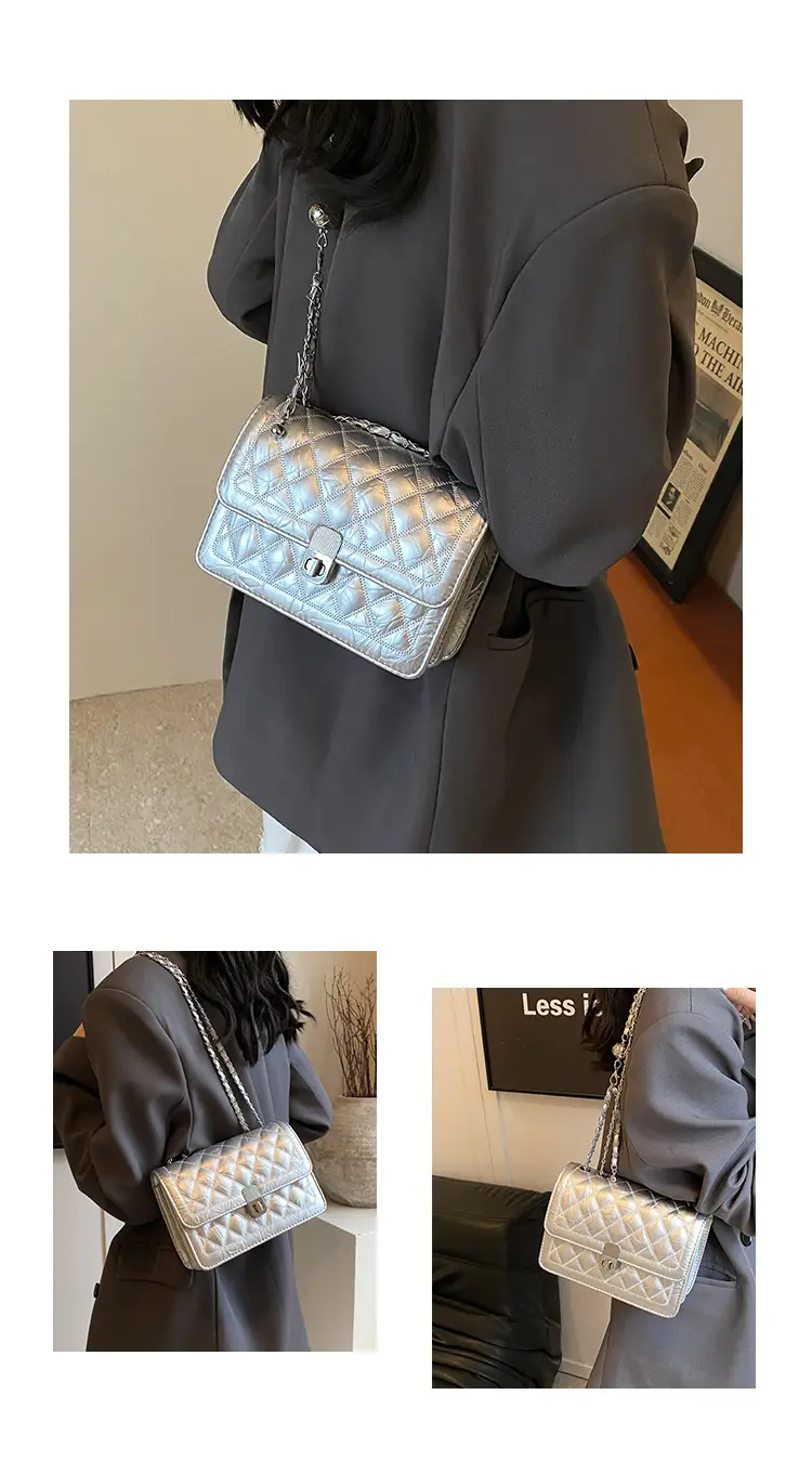 Lingge Chain Women's Bag 2024 New Cross-border All-match Western Style Crossbody Bag — feature 3