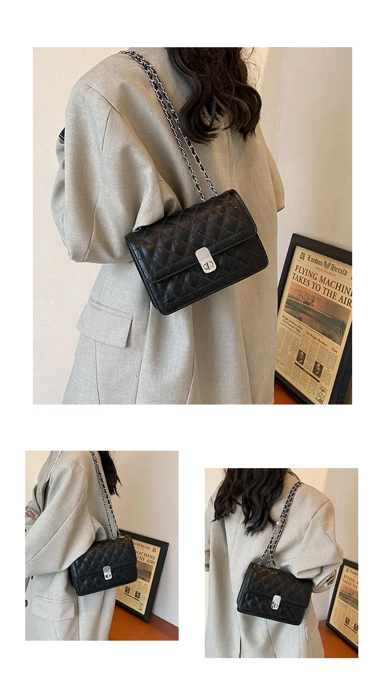 Lingge Chain Women's Bag 2024 New Cross-border All-match Western Style Crossbody Bag — feature 5