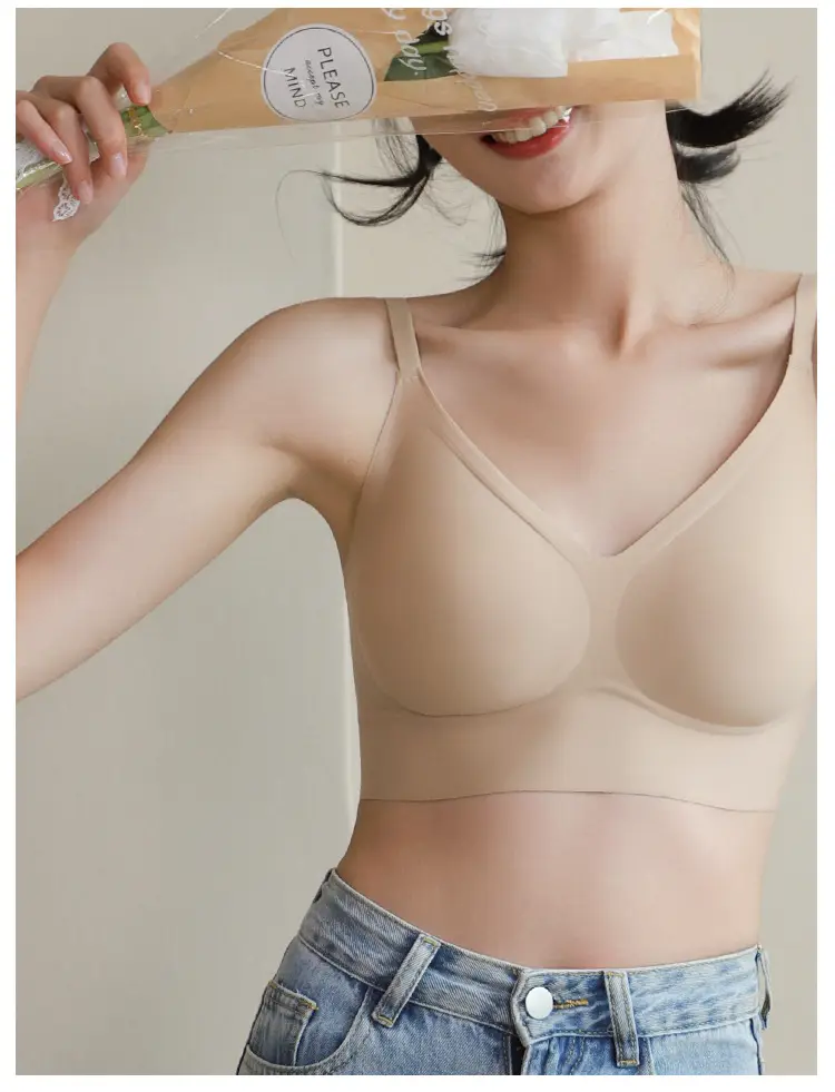Authentic Liquid Foundation Invisible Skin Bra for Women, Size-Free Bra for Large Busts, Minimizing Sports Tank Top Style Wireless Bra — feature 5