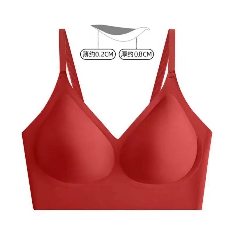 Authentic Liquid Foundation Invisible Skin Bra for Women, Size-Free Bra for Large Busts, Minimizing Sports Tank Top Style Wireless Bra
