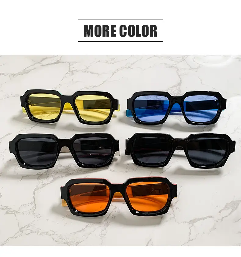 Black Orange Frame Sunglasses for Men Women — feature 19
