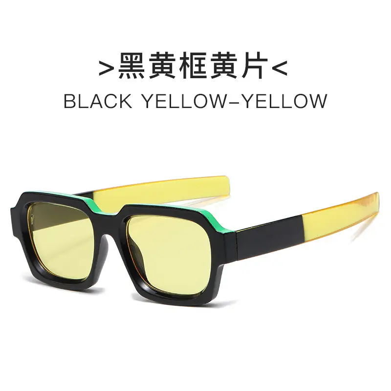 Black Orange Frame Sunglasses for Men Women - Image 3