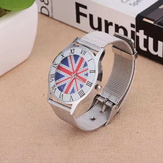 Korean Flag Mesh Watch for Men Women