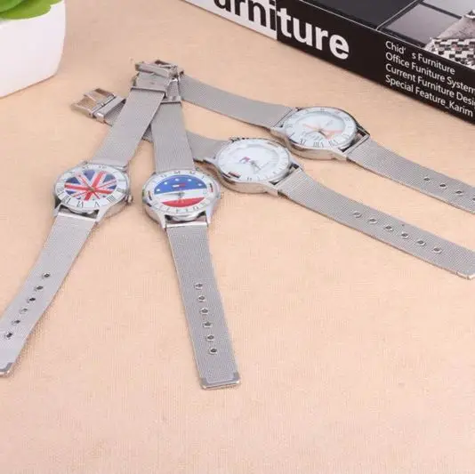 Korean Flag Mesh Watch for Men Women — feature 16
