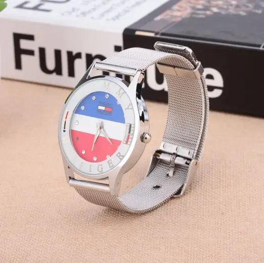 Korean Flag Mesh Watch for Men Women — feature 5