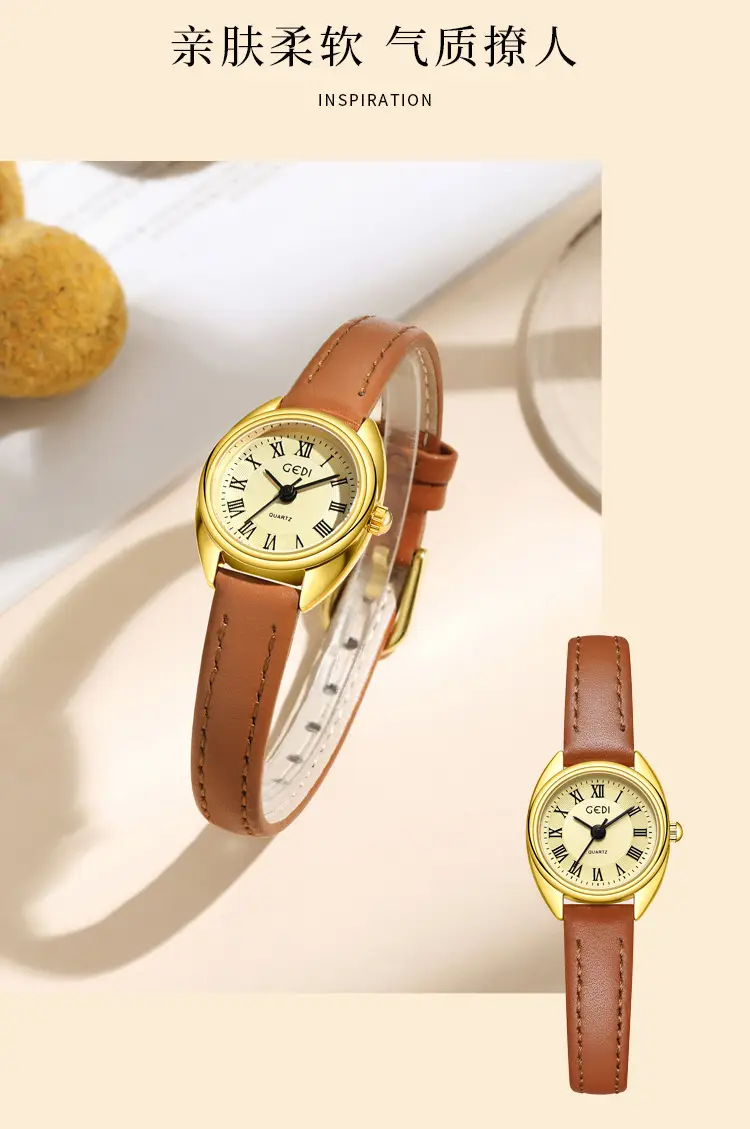 Gold Korean Women's Watch with Roman Dial — feature 5