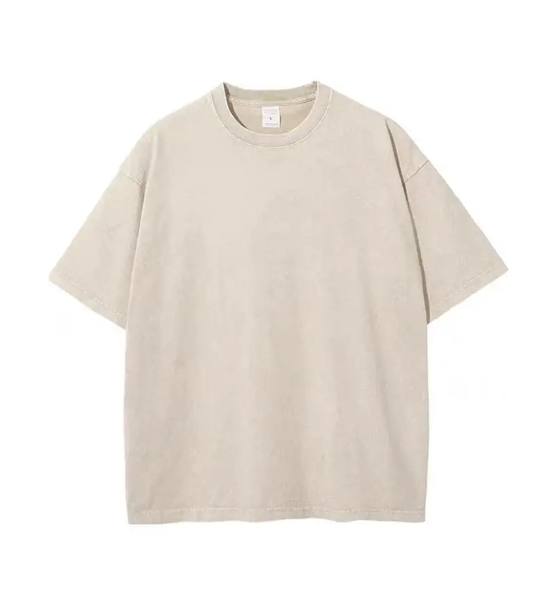 Cotton Washed Old T-Shirt Brown 230 Size - Image 9