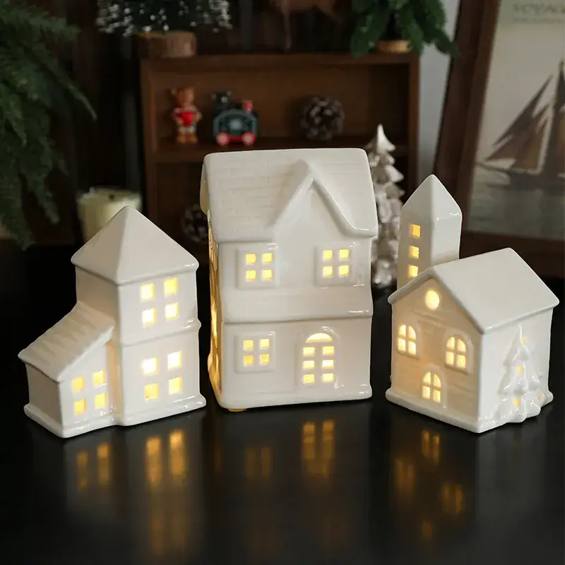 Star-shaped Ceramic Christmas Light 11.5cm White