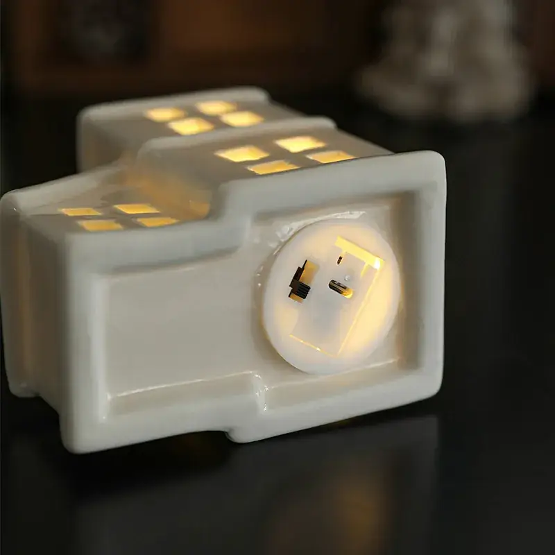 Star-shaped Ceramic Christmas Light 11.5cm White