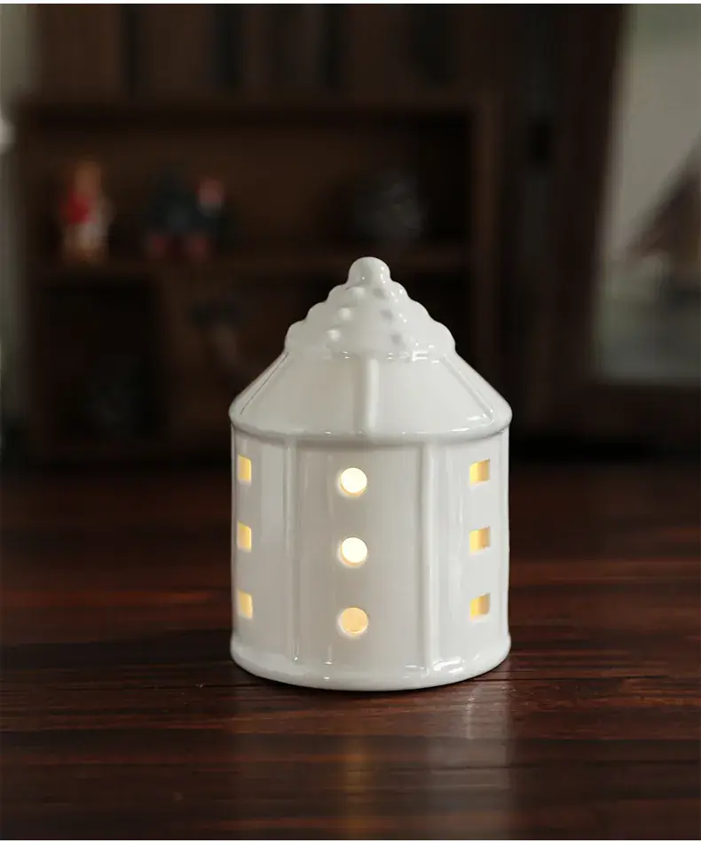 Star-shaped Ceramic Christmas Light 11.5cm White — feature 11