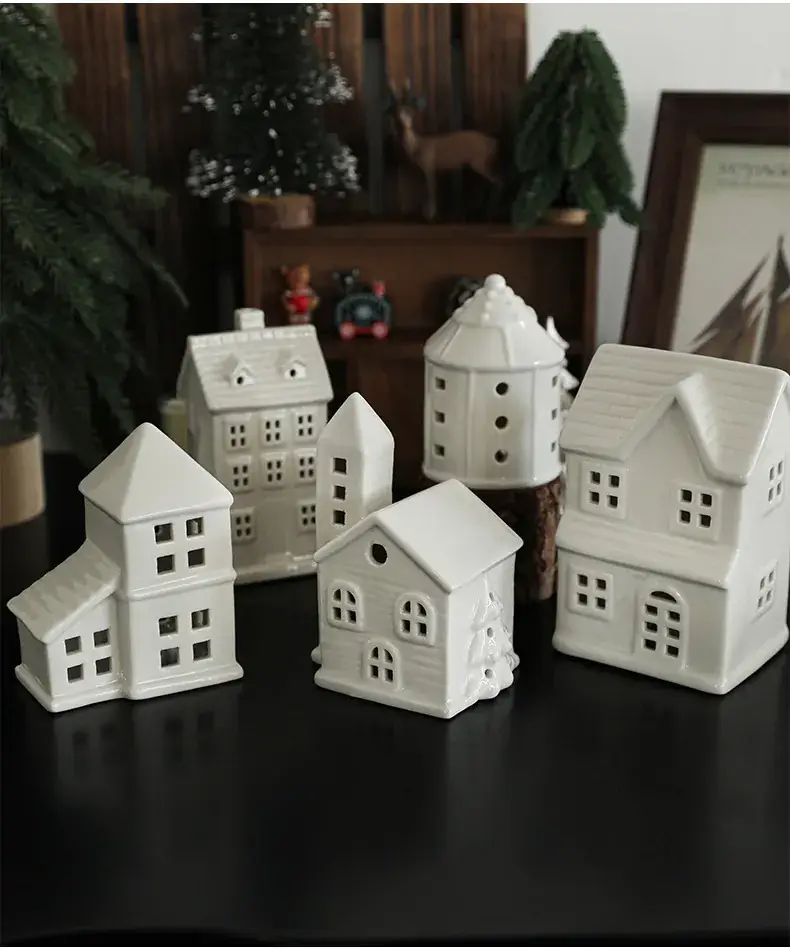 Star-shaped Ceramic Christmas Light 11.5cm White — feature 4