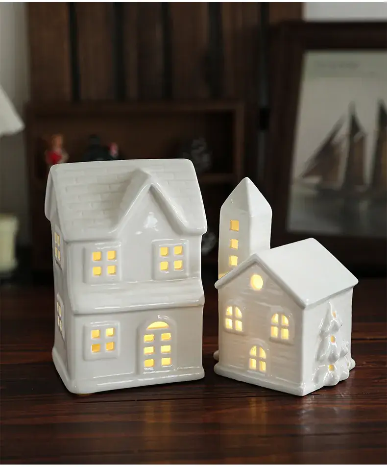 Star-shaped Ceramic Christmas Light 11.5cm White — feature 5