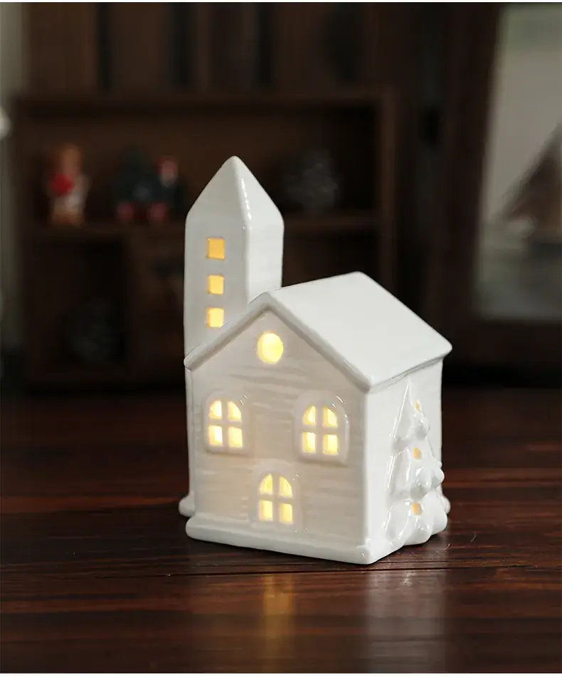 Star-shaped Ceramic Christmas Light 11.5cm White — feature 7