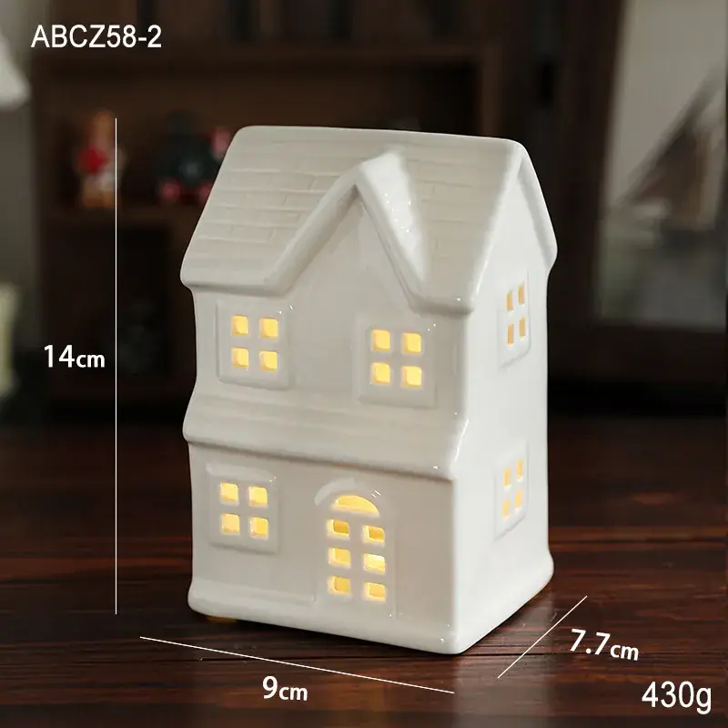 Star-shaped Ceramic Christmas Light 11.5cm White