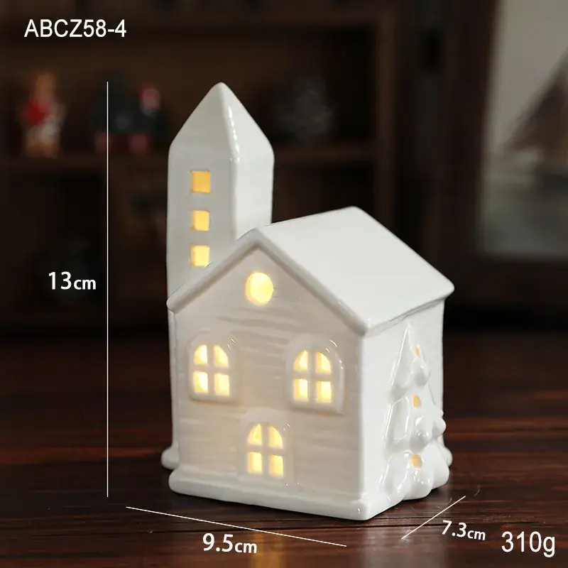 Star-shaped Ceramic Christmas Light 11.5cm White
