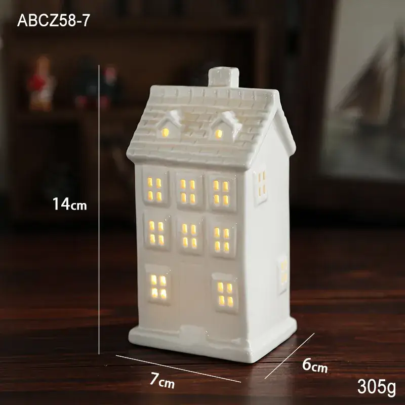 Star-shaped Ceramic Christmas Light 11.5cm White