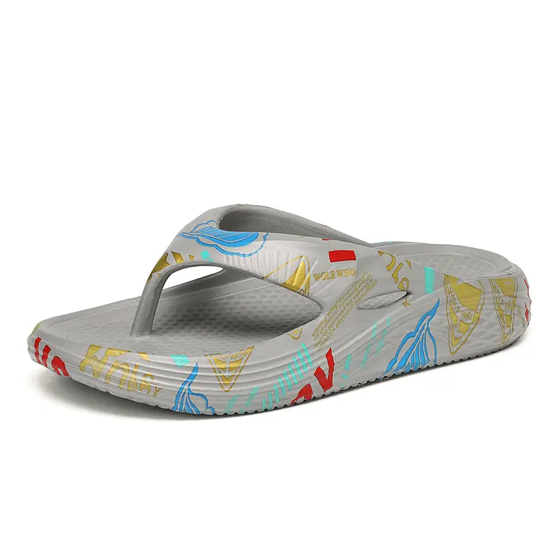 Flip-flops Men's Summer Outwear Flip-flops Sandals for Bathing Non-slip Deodorant Casual Sports Beach Shoes - Image 5