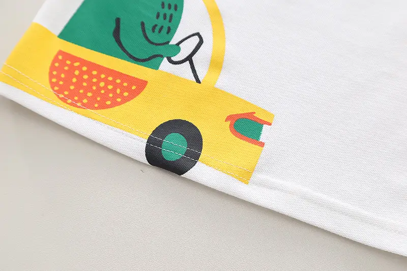 2024 Cartoon Boys T-Shirt Shorts Set Green Yellow — feature 8