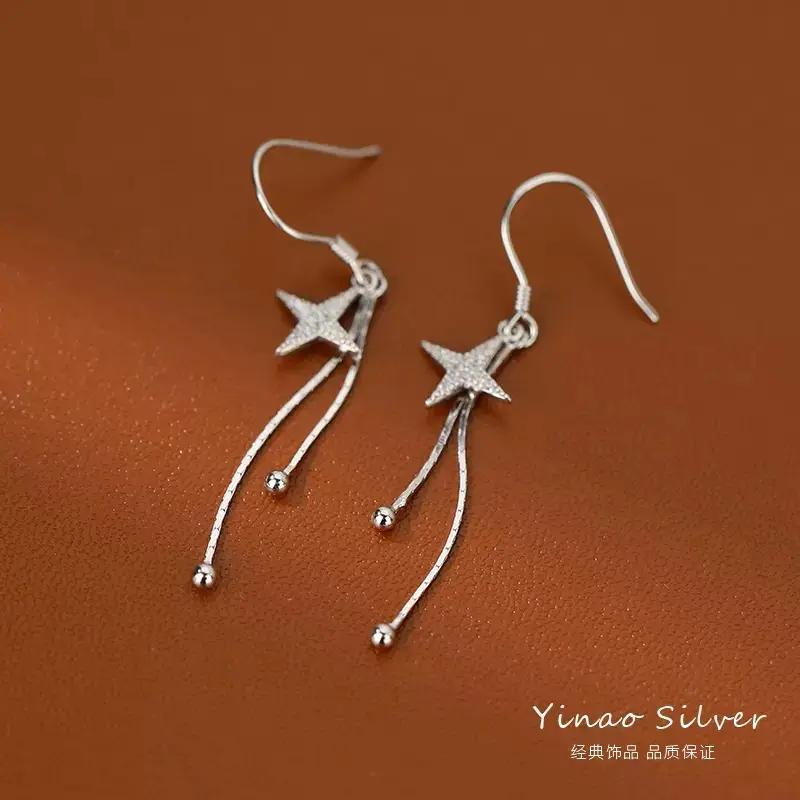 Cross Tassel Earrings for Women 2024 New Fashion - Image 4