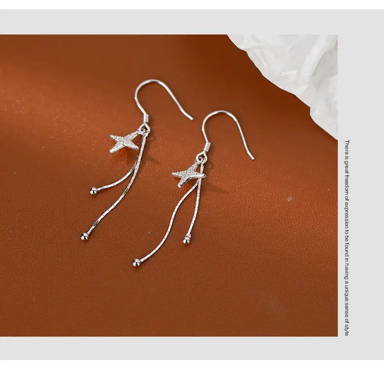 Cross Tassel Earrings for Women 2024 New Fashion — feature 10