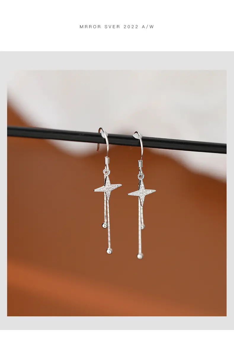 Cross Tassel Earrings for Women 2024 New Fashion — feature 11