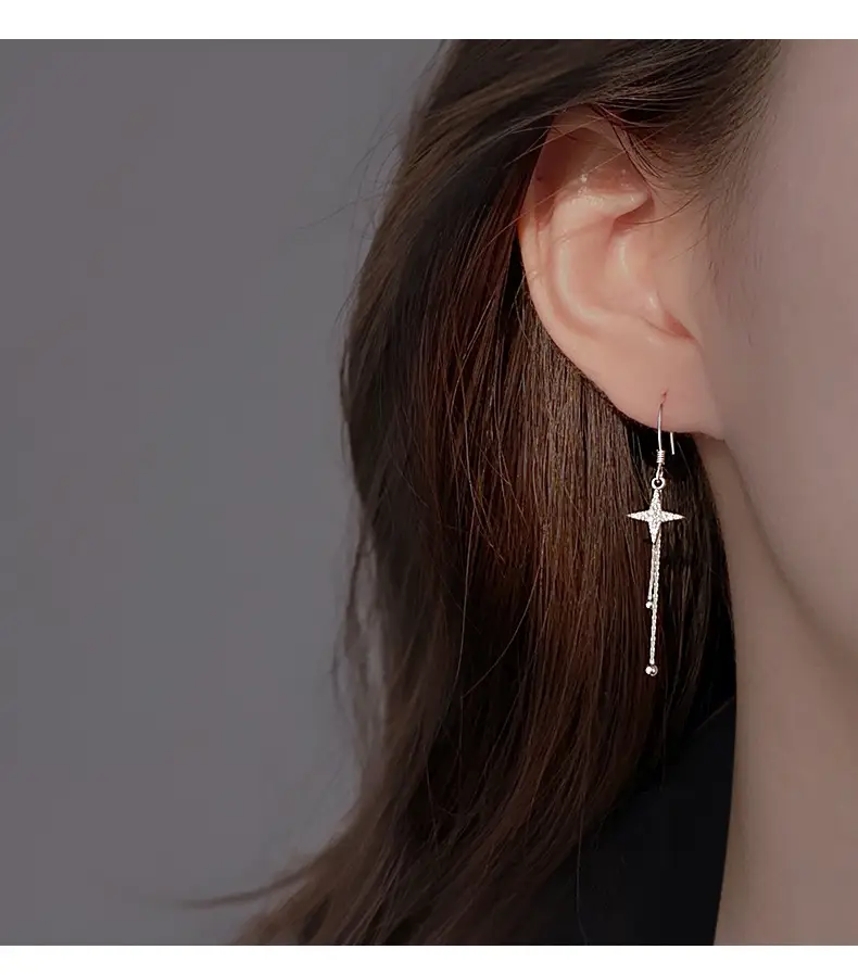 Cross Tassel Earrings for Women 2024 New Fashion — feature 2