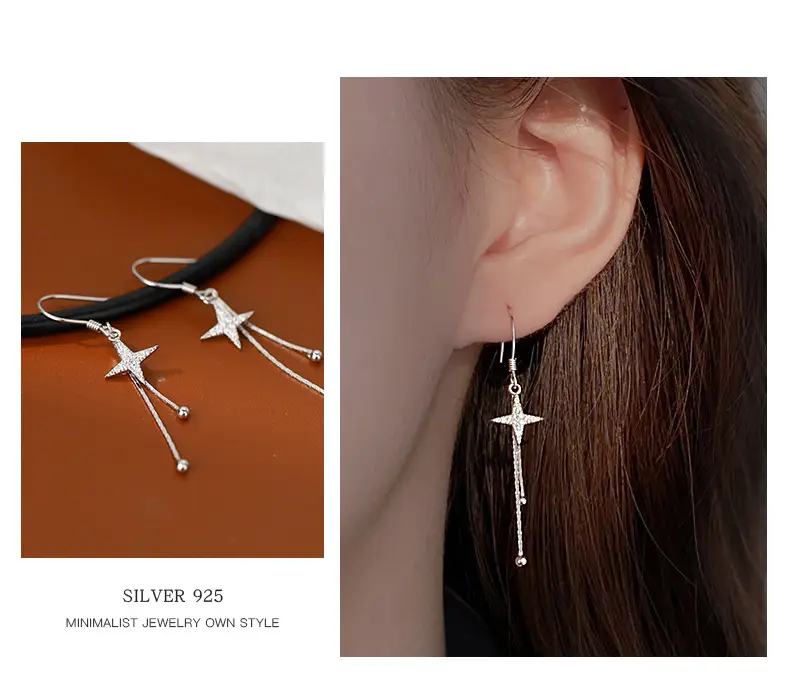 Cross Tassel Earrings for Women 2024 New Fashion — feature 3