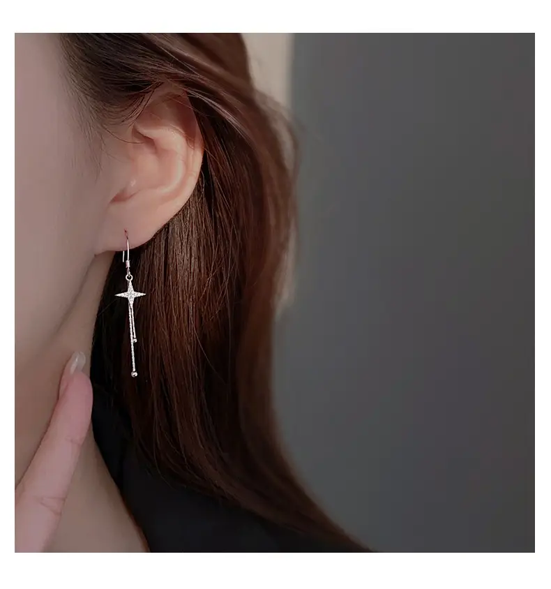 Cross Tassel Earrings for Women 2024 New Fashion — feature 4