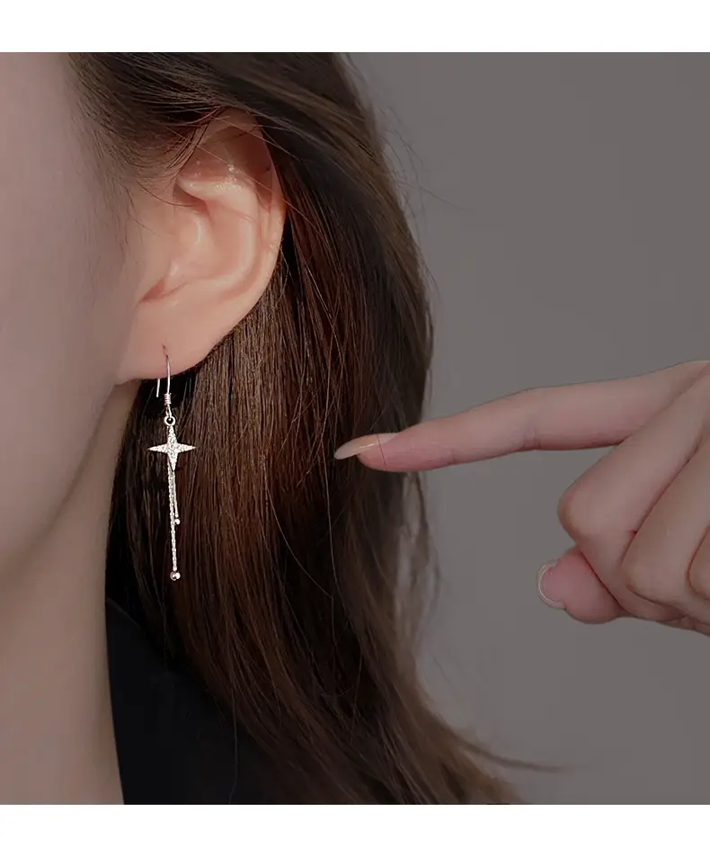 Cross Tassel Earrings for Women 2024 New Fashion — feature 6