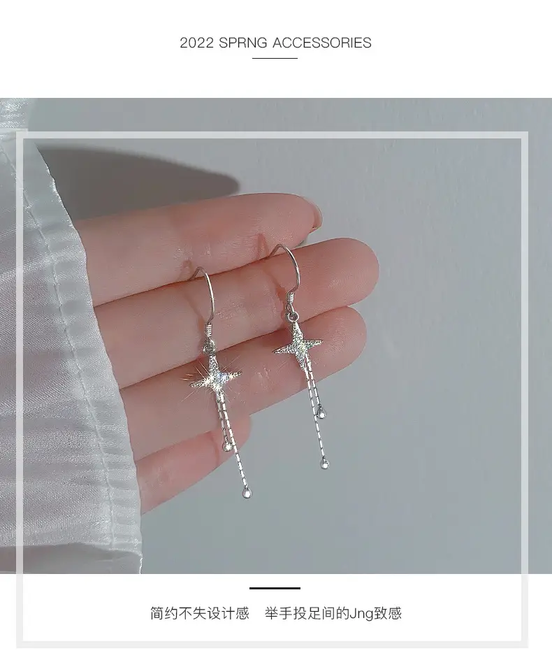 Cross Tassel Earrings for Women 2024 New Fashion — feature 8
