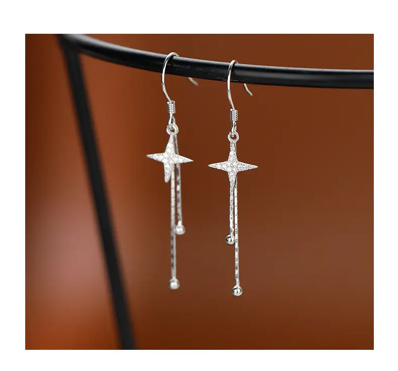 Cross Tassel Earrings for Women 2024 New Fashion — feature 9