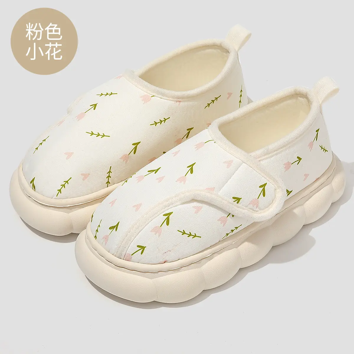 Women's Printed Cotton Slip-On Slippers Summer - Image 11