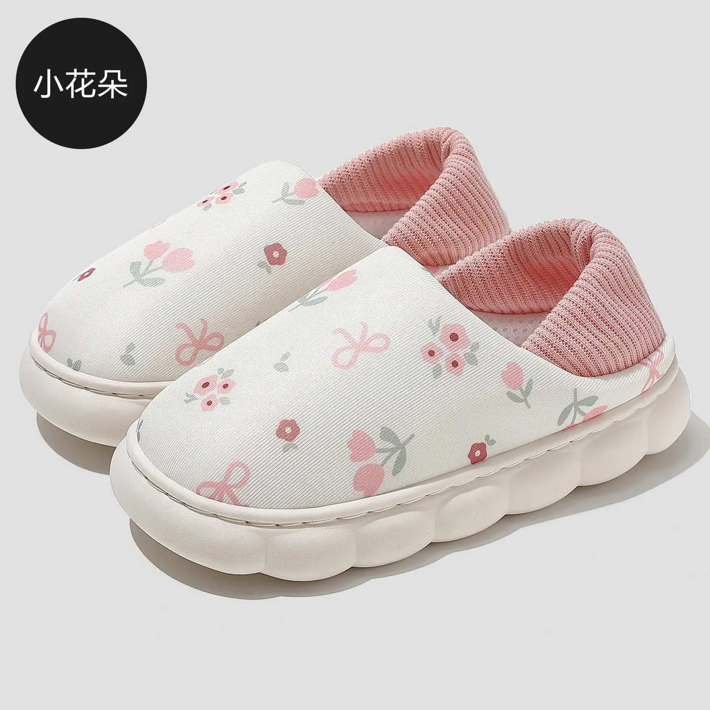 Women's Printed Cotton Slip-On Slippers Summer - Image 12