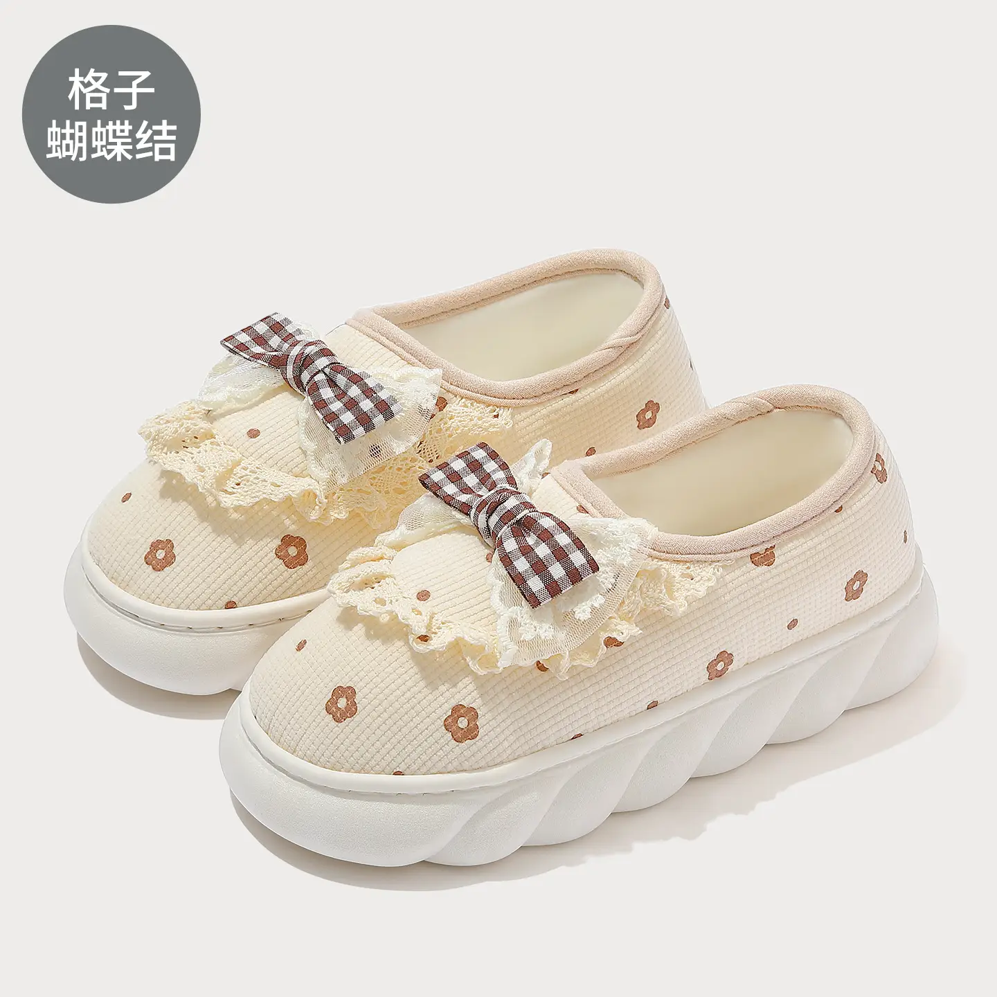Women's Printed Cotton Slip-On Slippers Summer - Image 15