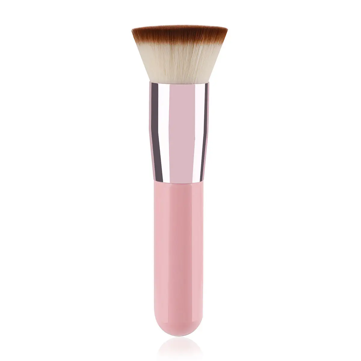 Pink Flat Head Makeup Brush for Foundation & Powder — feature 14