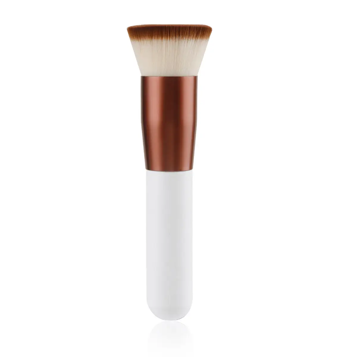Pink Flat Head Makeup Brush for Foundation & Powder - Image 2